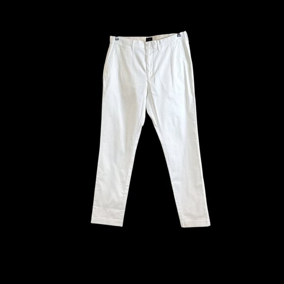J. Crew Men's Athletic Tapered Fit Stretch Chino Pant White Size 32 x 32 NWT - Picture 2 of 6